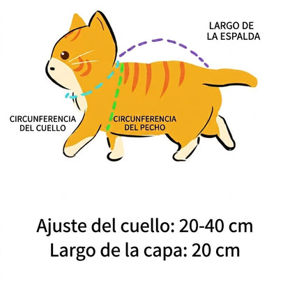 Capa Akatsuki para gatos
