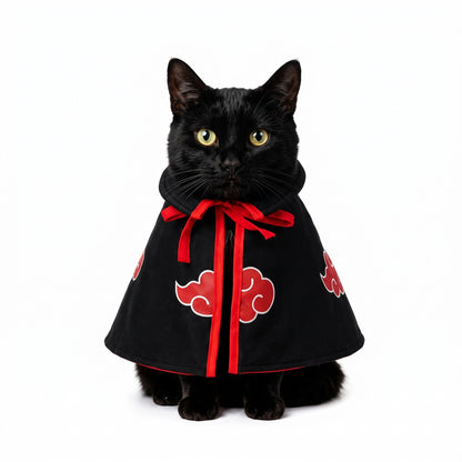 Capa Akatsuki para gatos