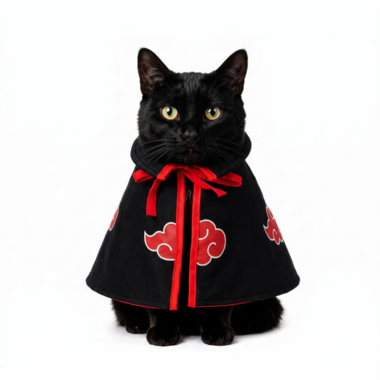 Capa Akatsuki para gatos