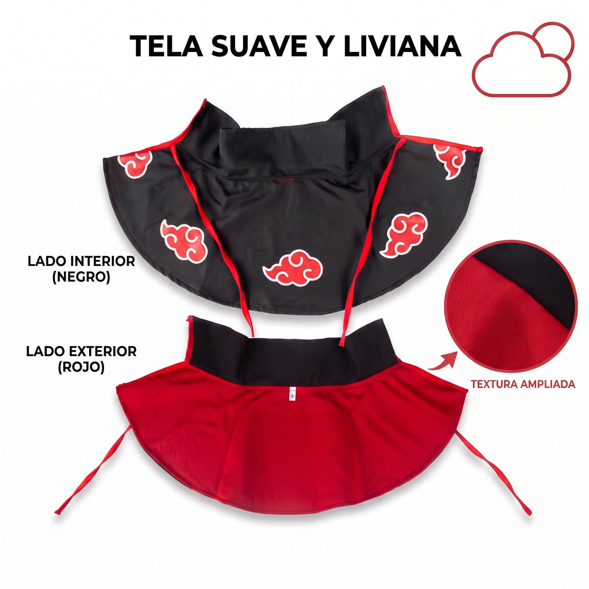 Capa Akatsuki para gatos